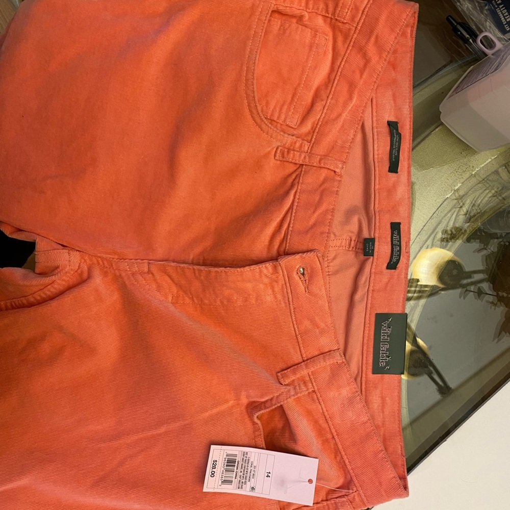 Corduroy flare pants